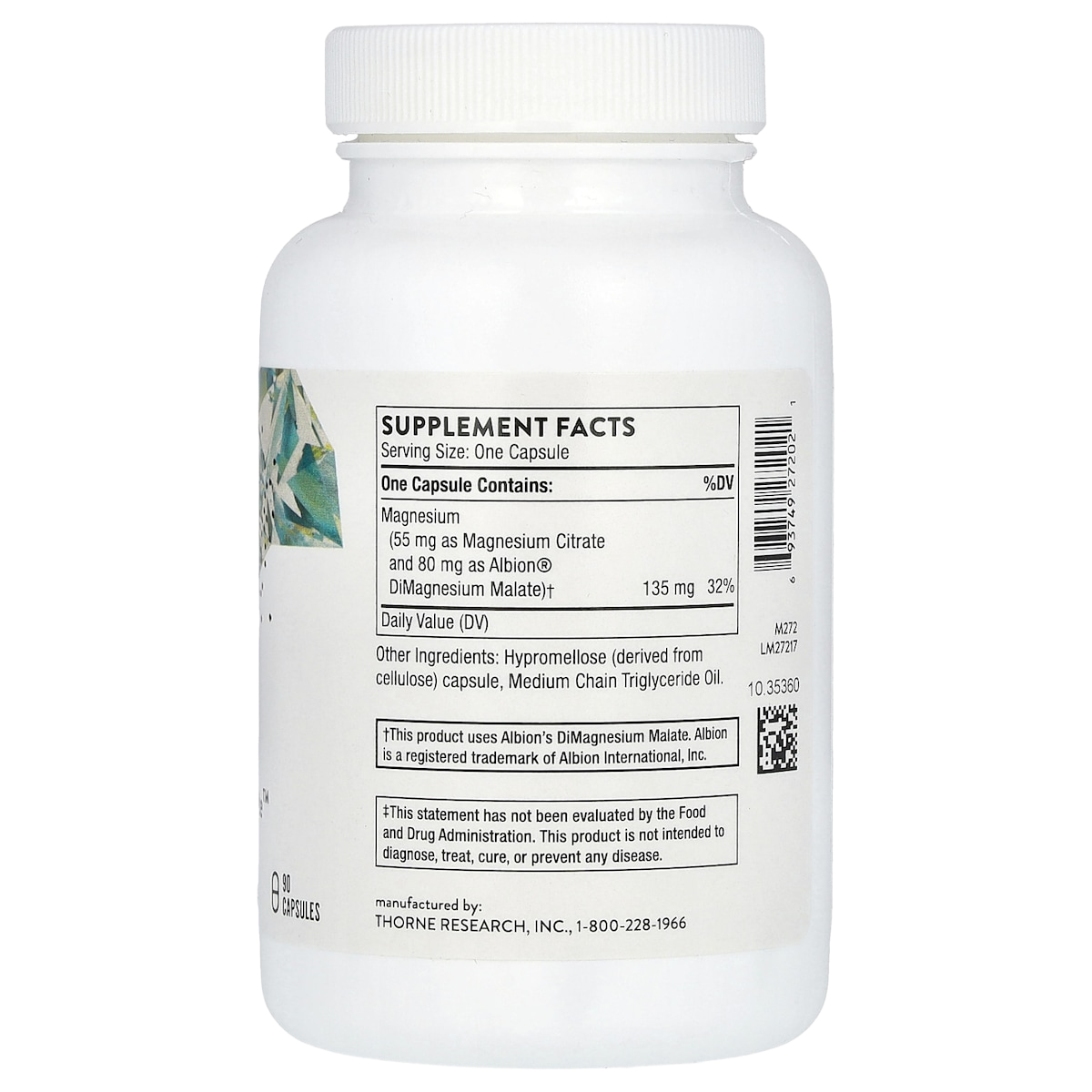 Supplement facts panel