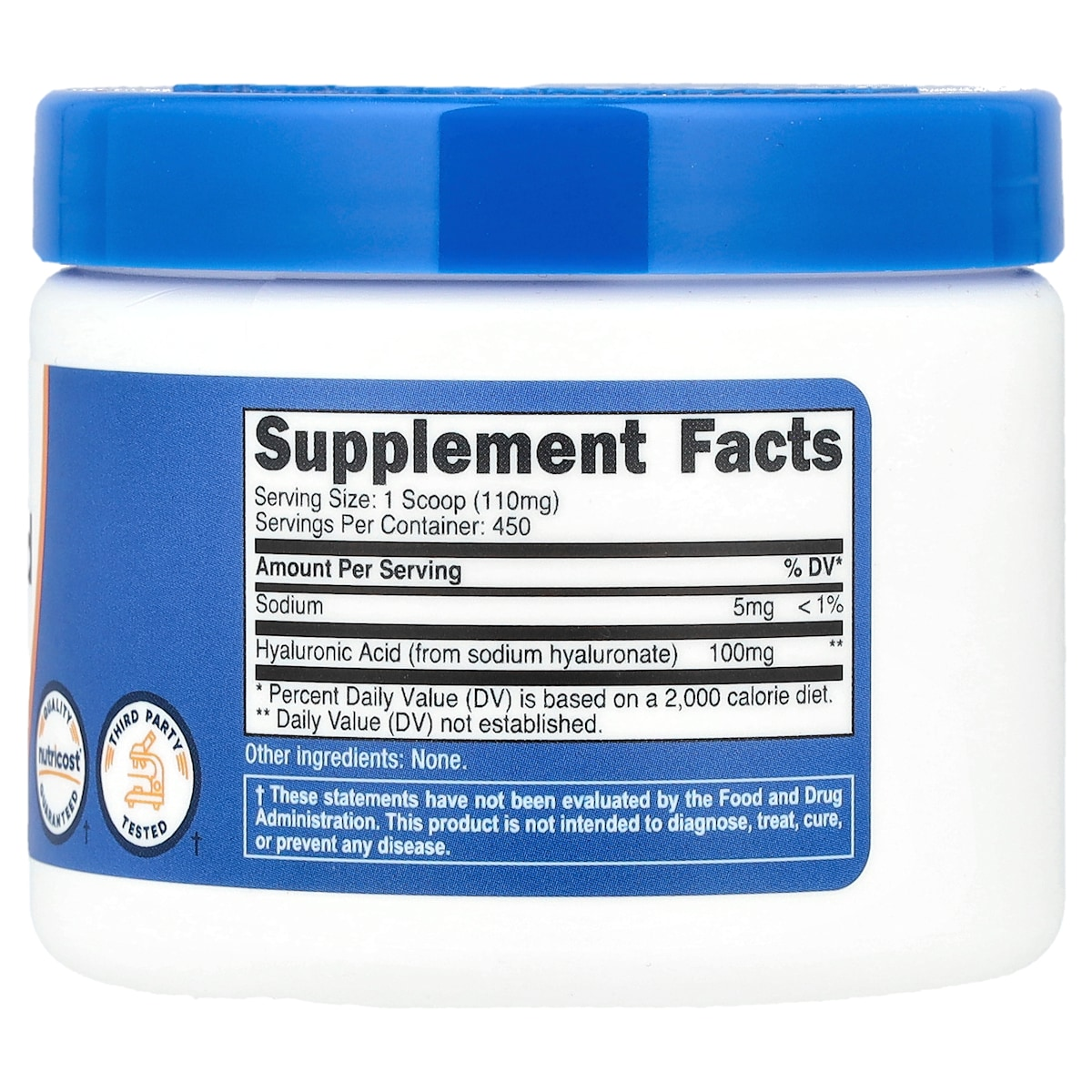 Supplement facts panel