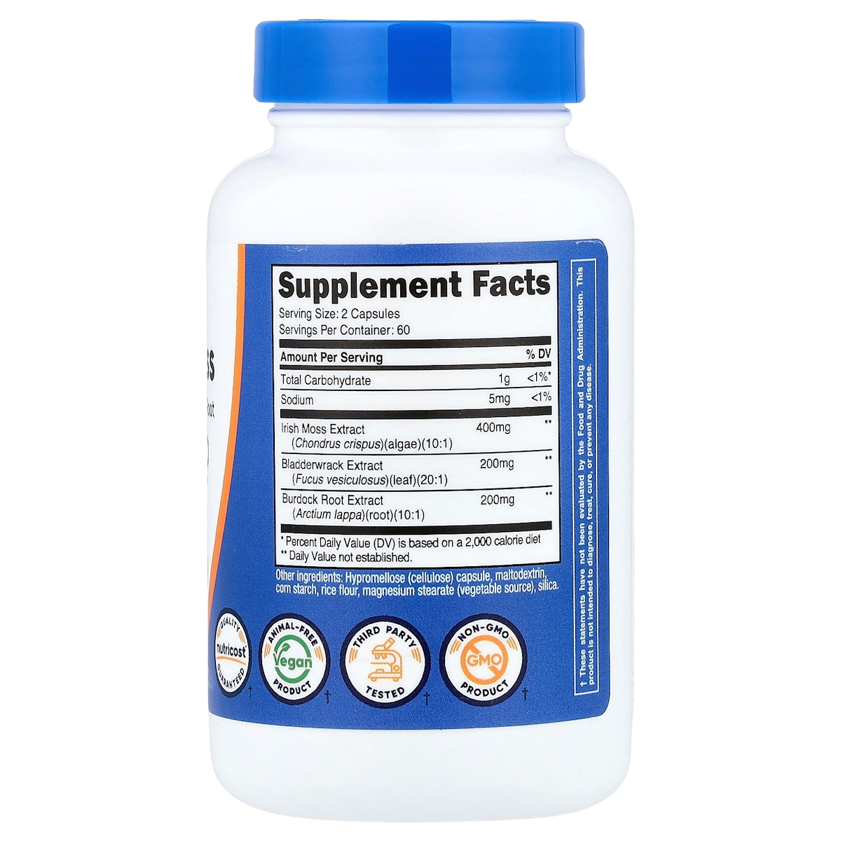 Supplement facts panel