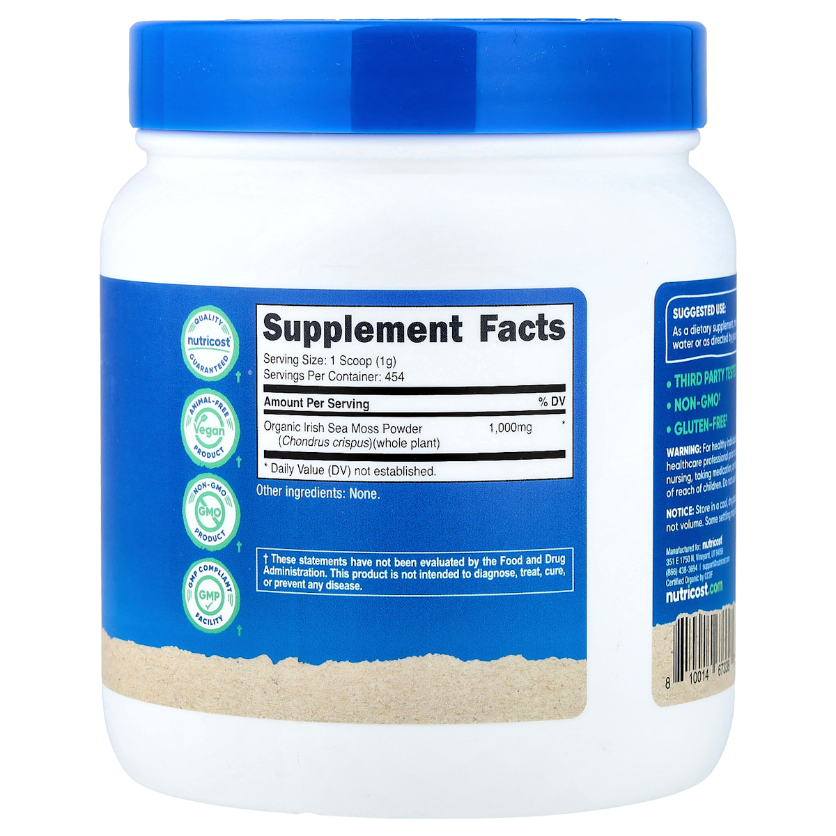 Supplement facts panel