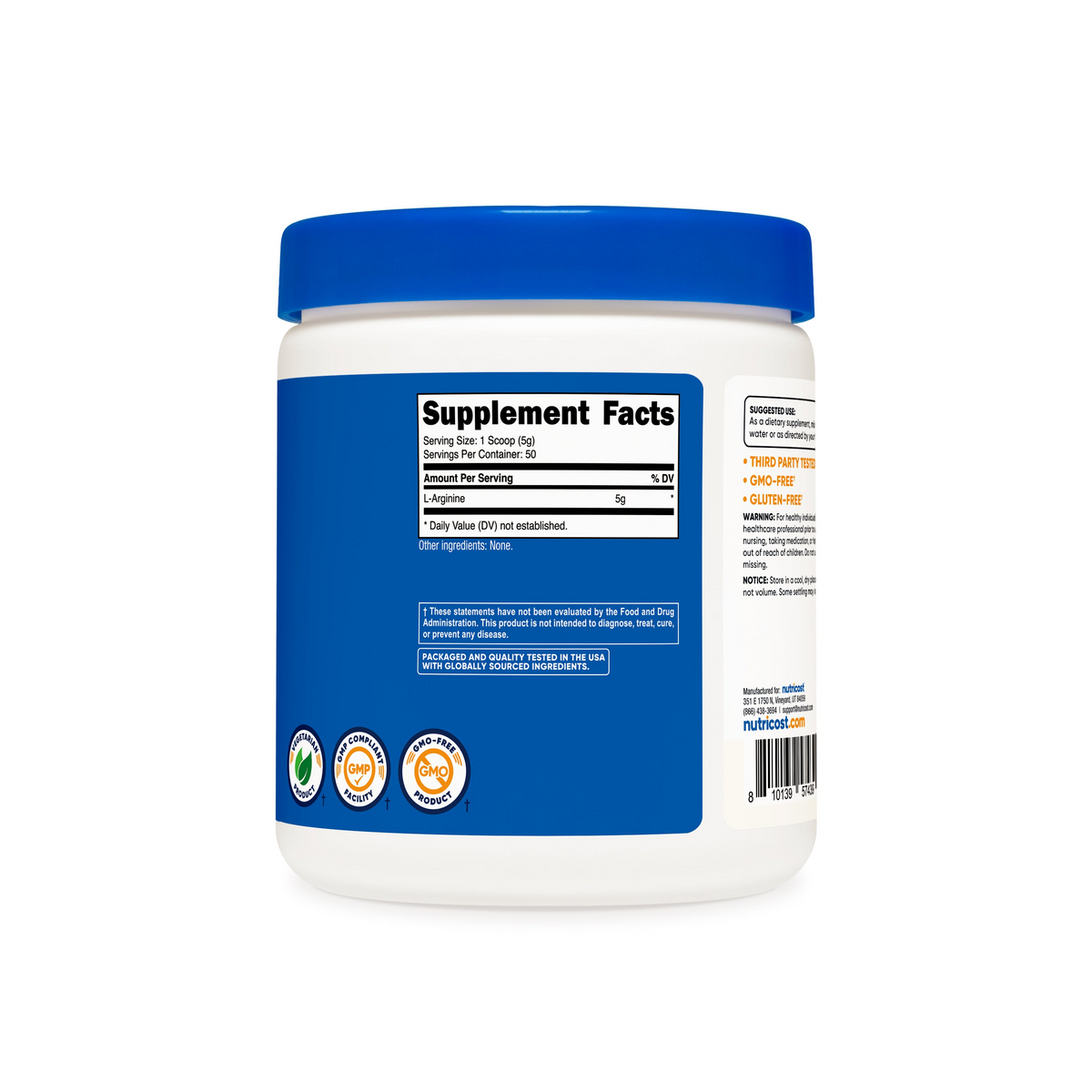 Supplement facts panel
