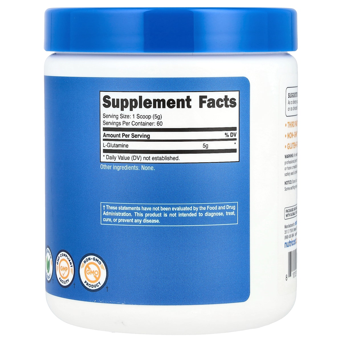 Supplement facts panel