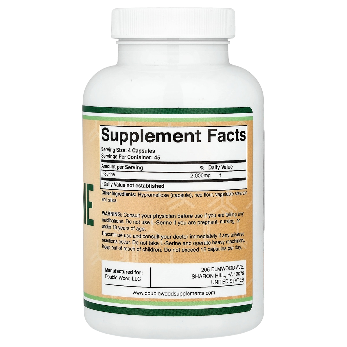 Supplement facts panel