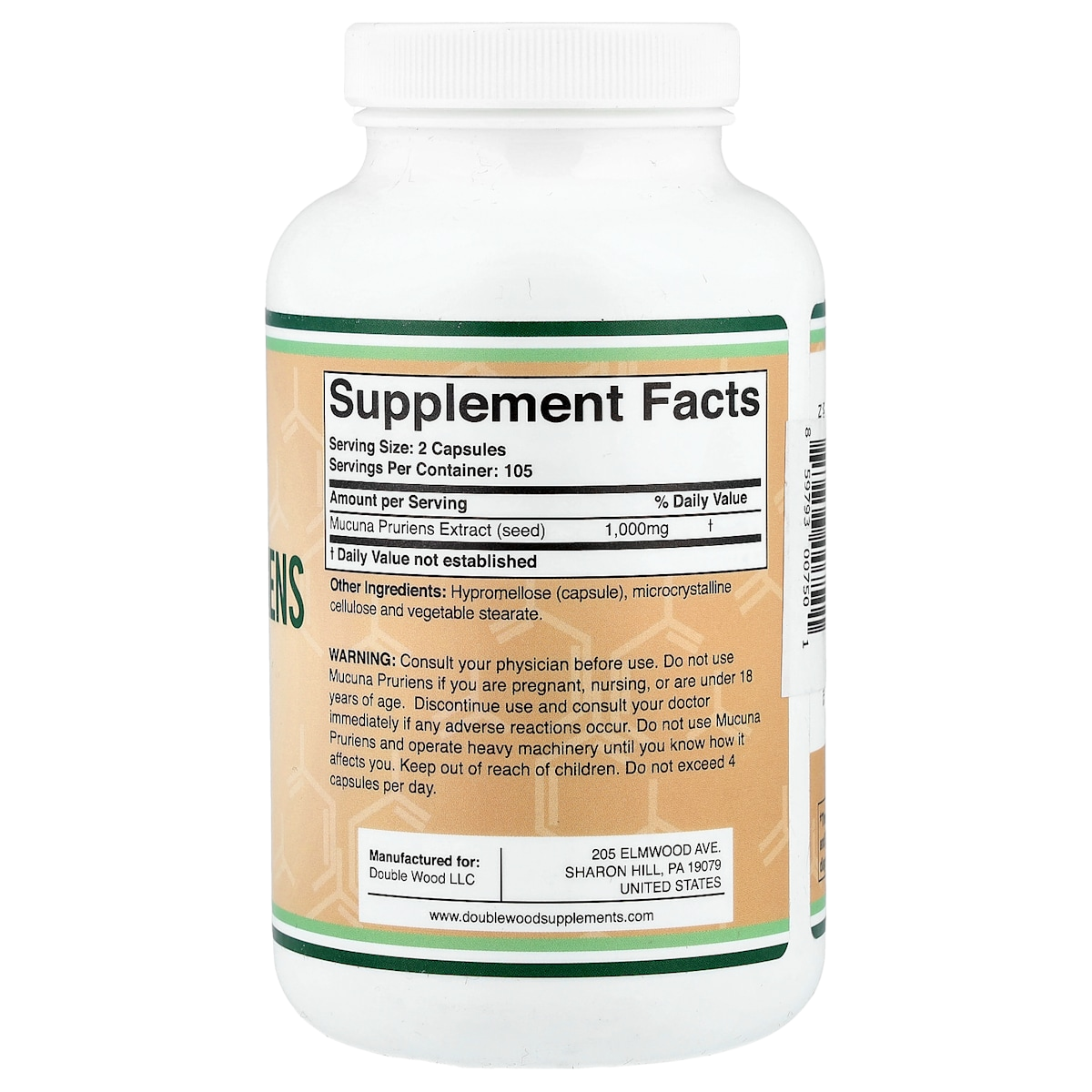 Supplement facts panel