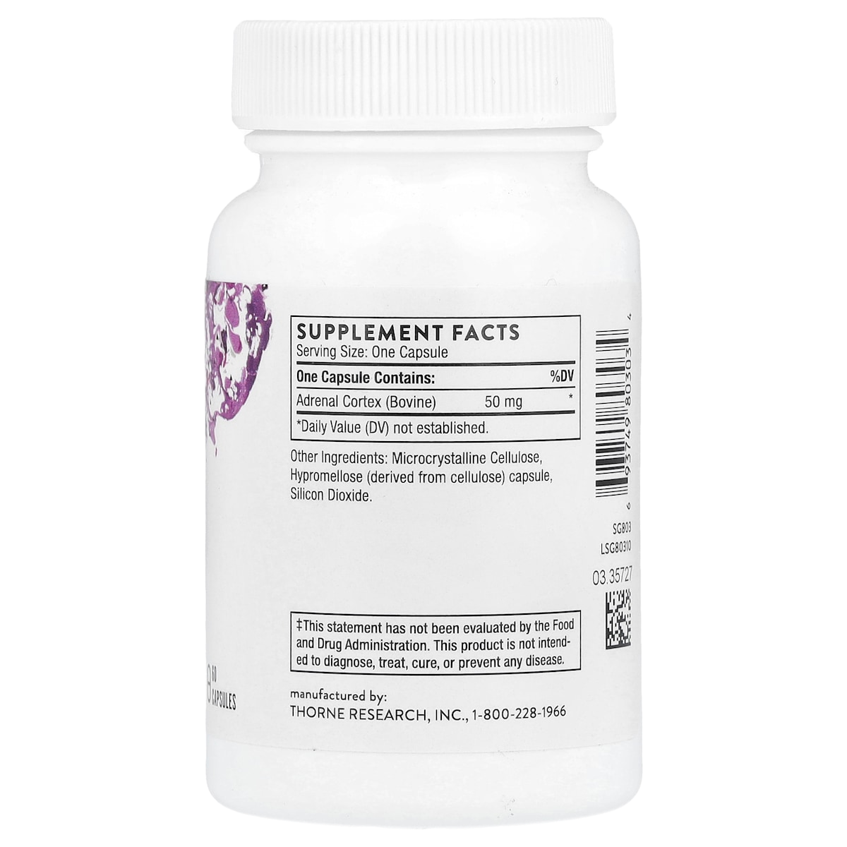 Supplement facts panel