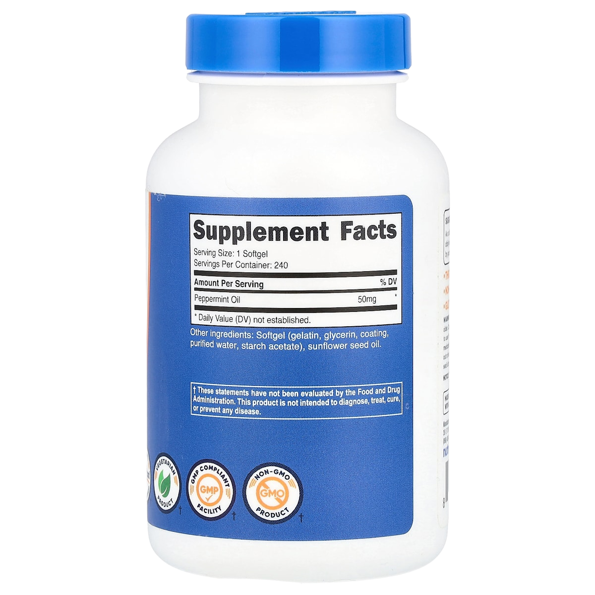 Supplement facts panel
