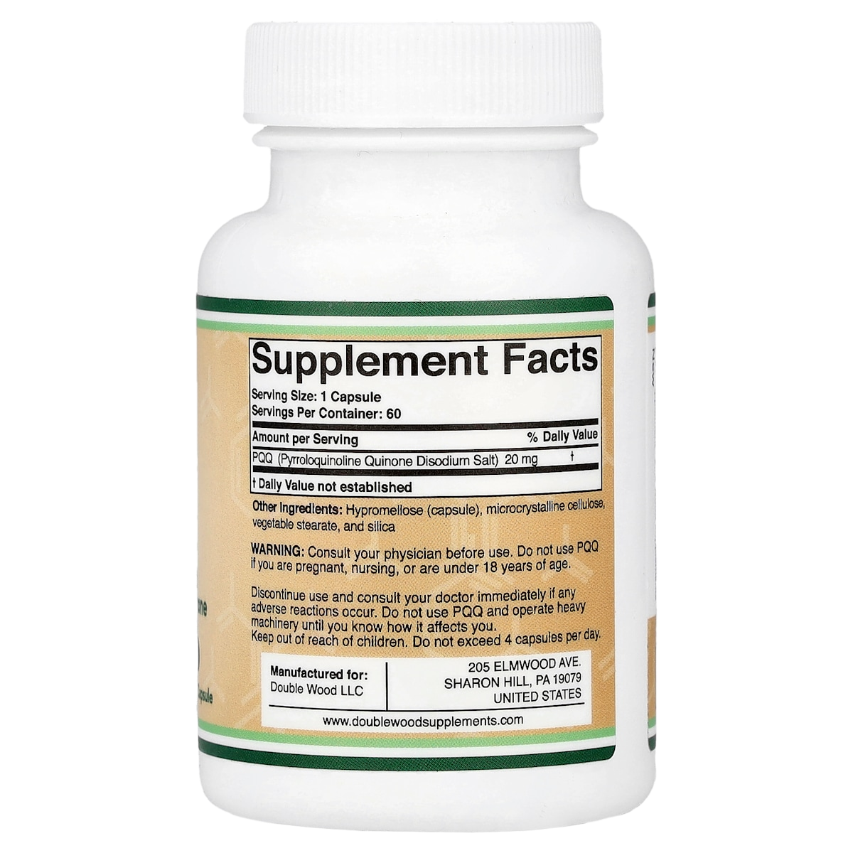 Supplement facts panel