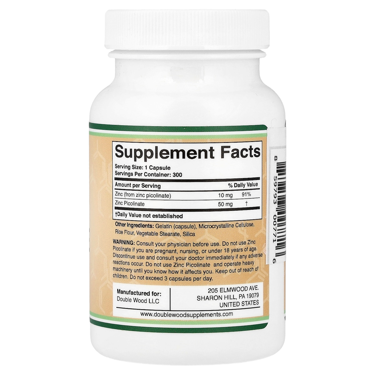 Supplement facts panel