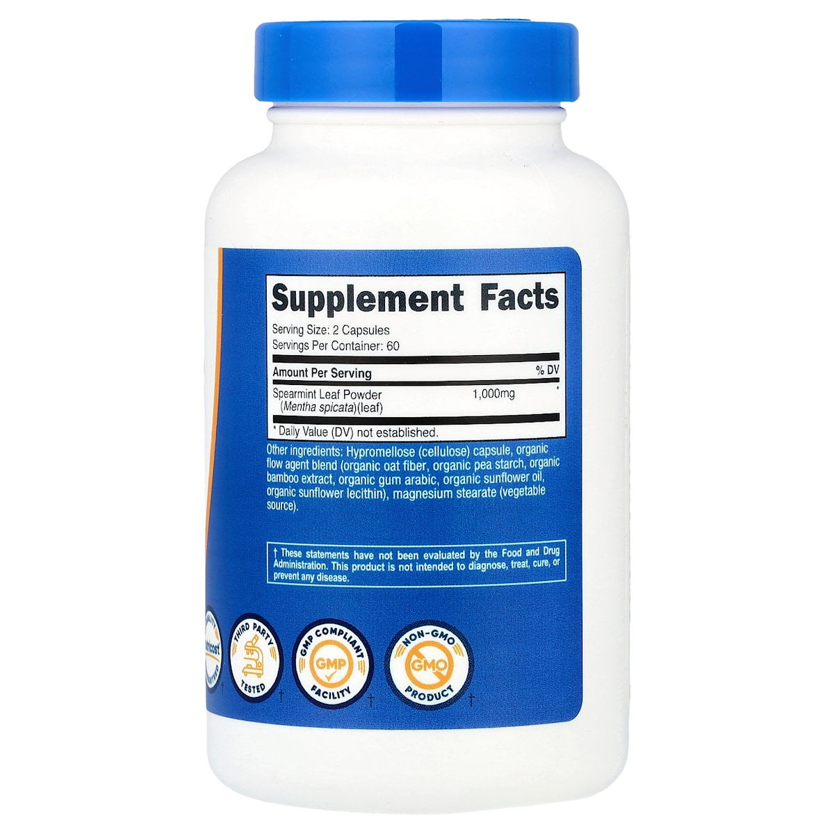 Supplement facts panel