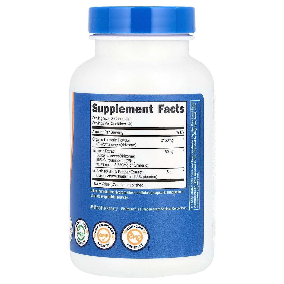 Supplement facts panel