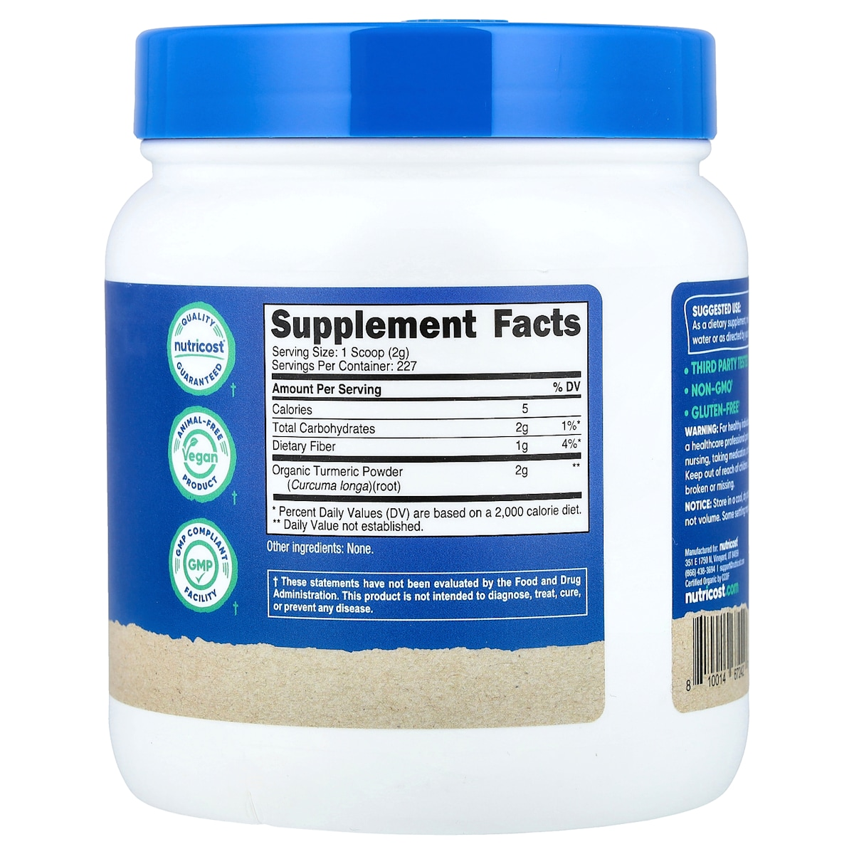 Supplement facts panel