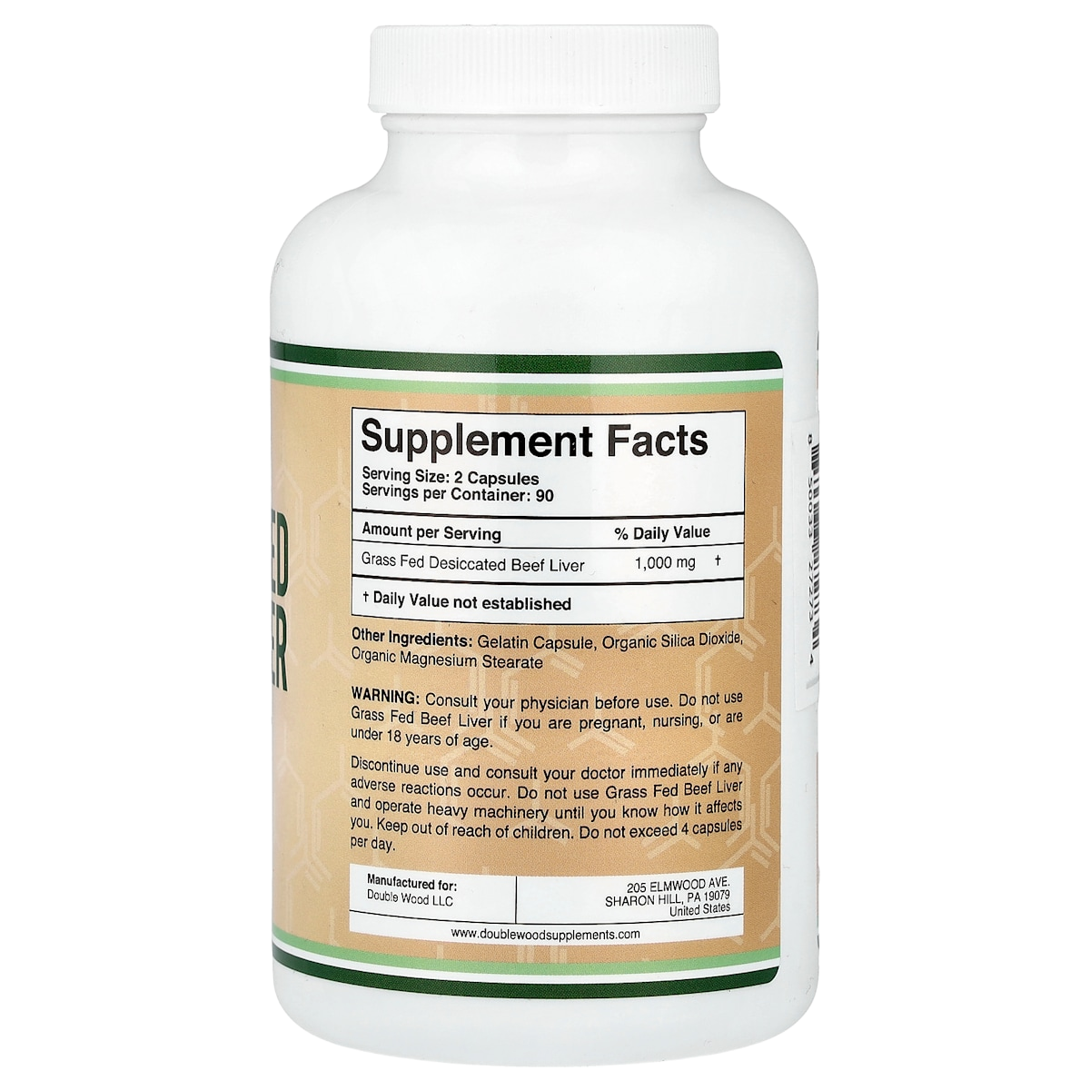 Supplement facts panel