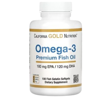 Omega-3 Premium Fish Oil, 100 Fish Gelatin Softgels