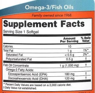 NOW Foods, Omega-3 Fish Oil, 90 Softgels