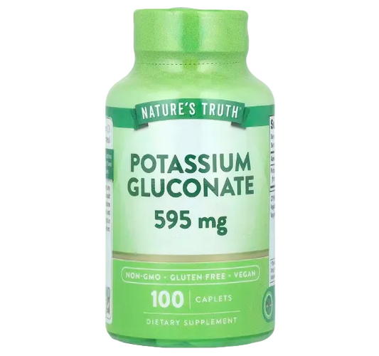 Nature's Truth, Potassium Gluconate, 595 mg, 100 Caplets