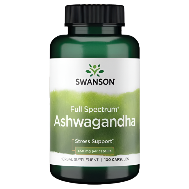 Swanson, Ashwagandha, Full Spectrum, 450 mg, 100 Capsules