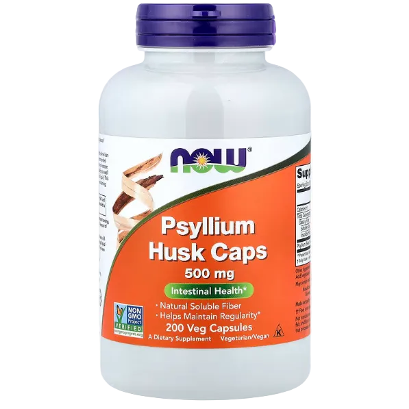 NOW Foods Psyllium Husk Caps 200 Veg Capsules