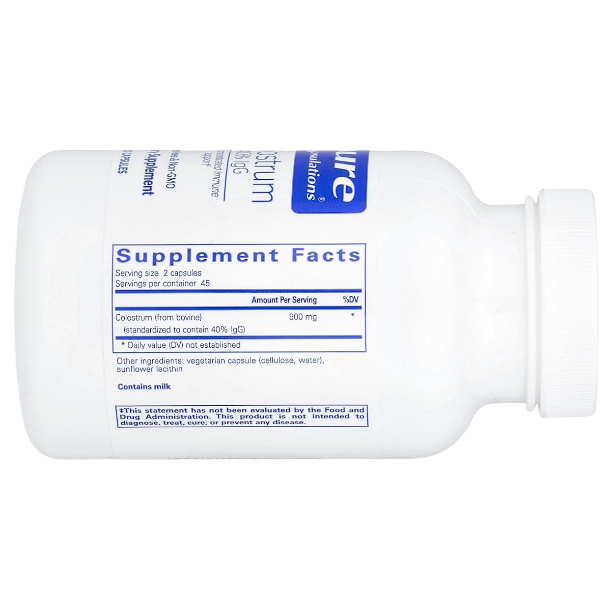 Supplement facts panel