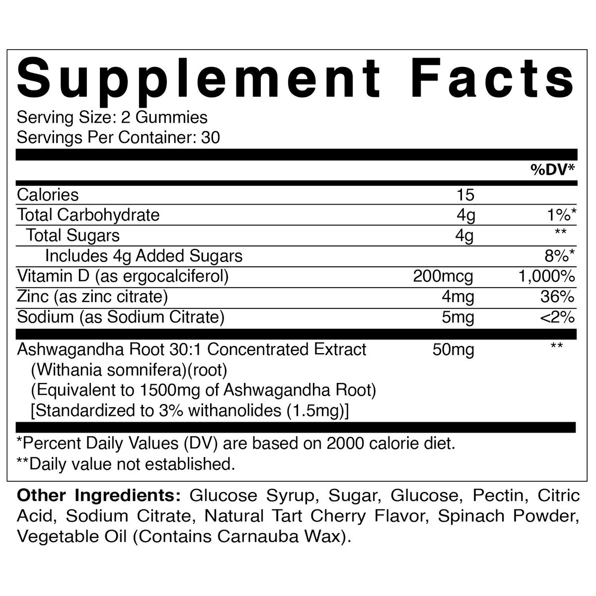 Vitamatic, Ashwagandha Gummies 1500mg Serving, 60 Vegan Gummies