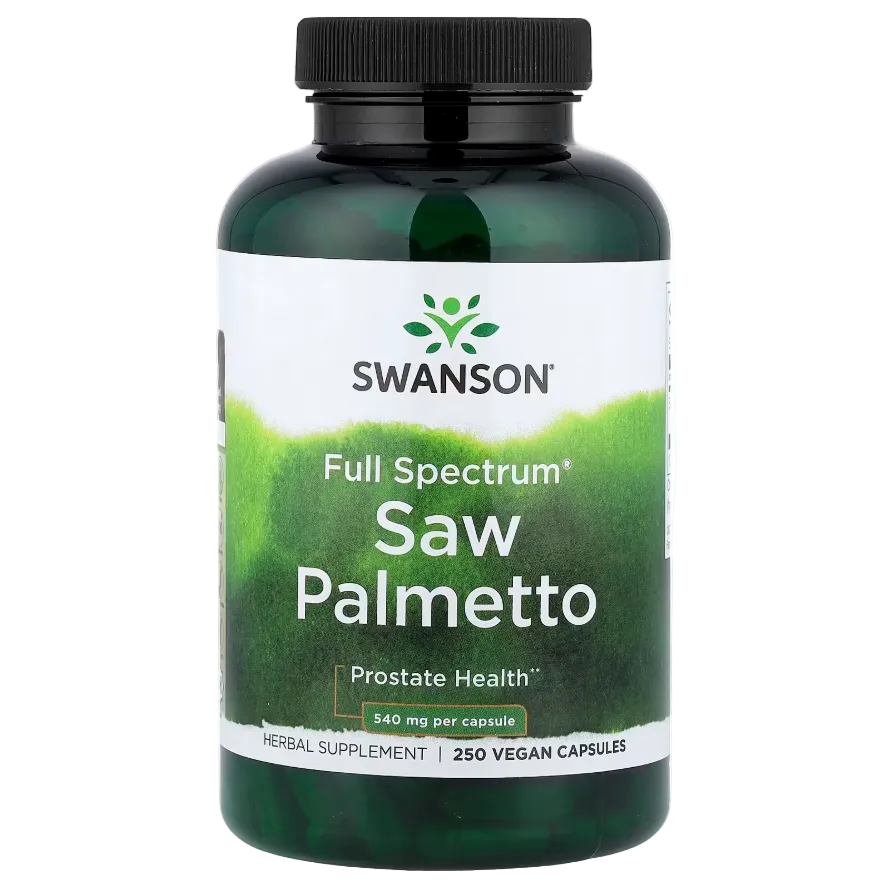 Swanson Full Spectrum Saw Palmetto 540mg (250 Vegan Capsules)