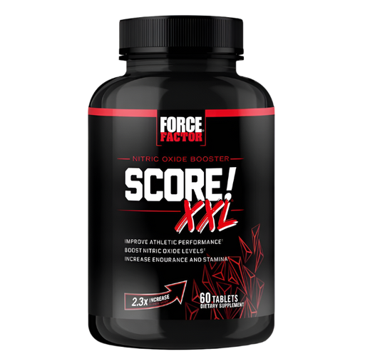 FORCE FACTOR Score! XXL, Extreme Testosterone Booster, 60 Tablets