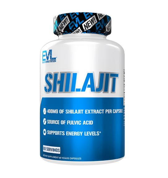 Evlution Nutrition Shilajit, Energy & Mood Support, 400mg Shilajit Extract, 60 Servings