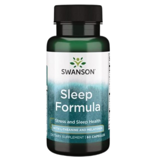 Swanson Sleep Formula with L-Theanine and Melatonin, 60 Capsules‏