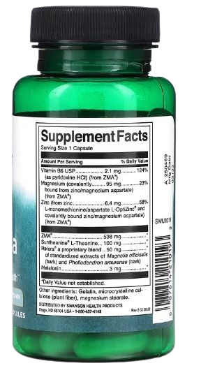 Swanson Sleep Formula with L-Theanine and Melatonin, 60 Capsules‏