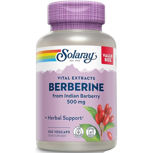 Solaray Berberine 500mg, 100 Capsules