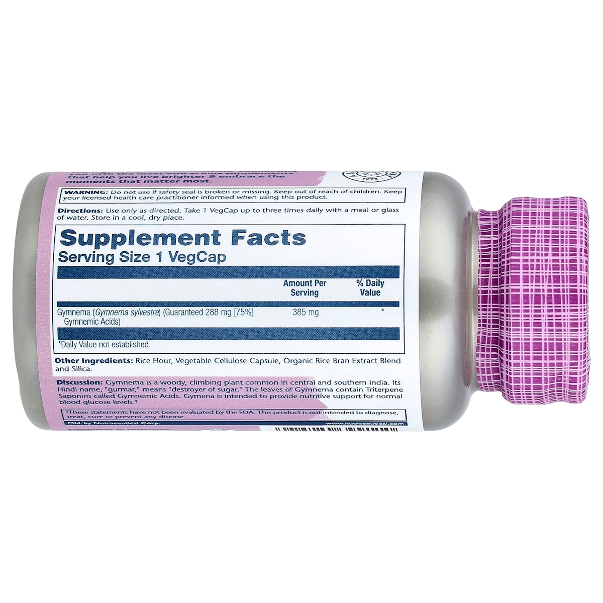 Supplement facts panel