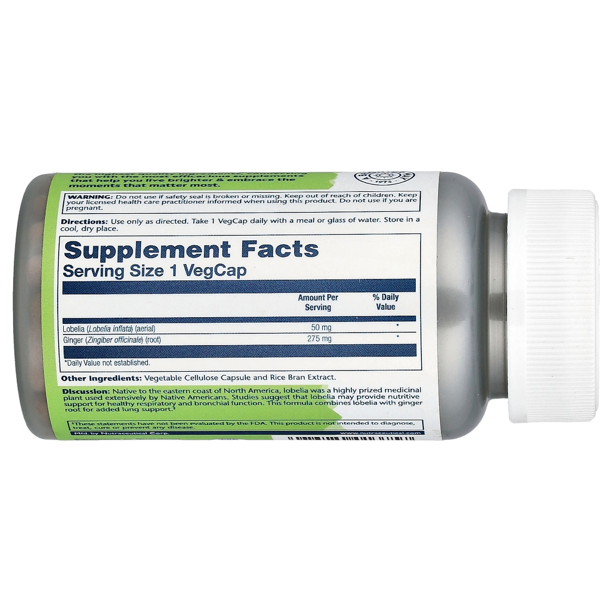 Supplement facts panel