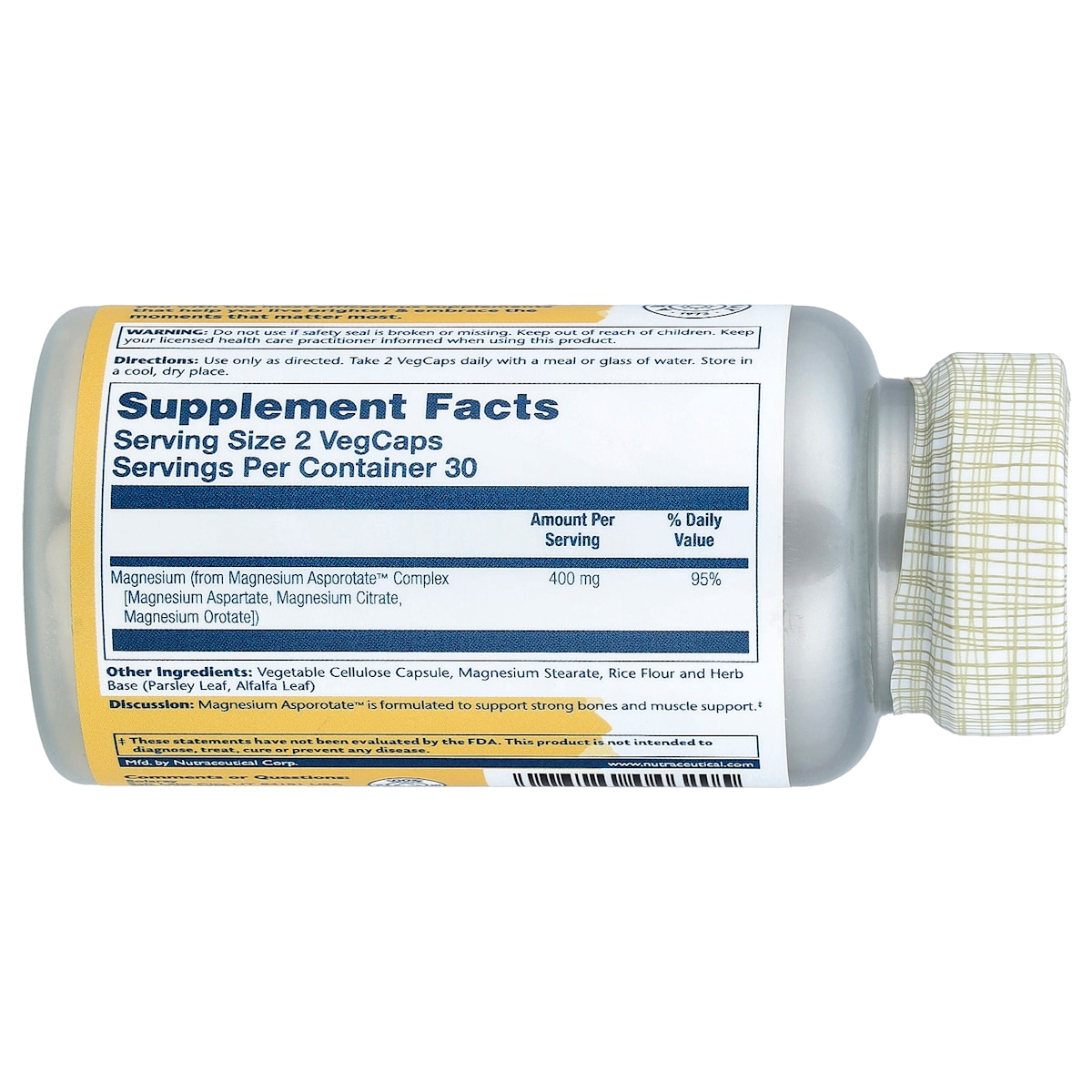 Supplement facts panel