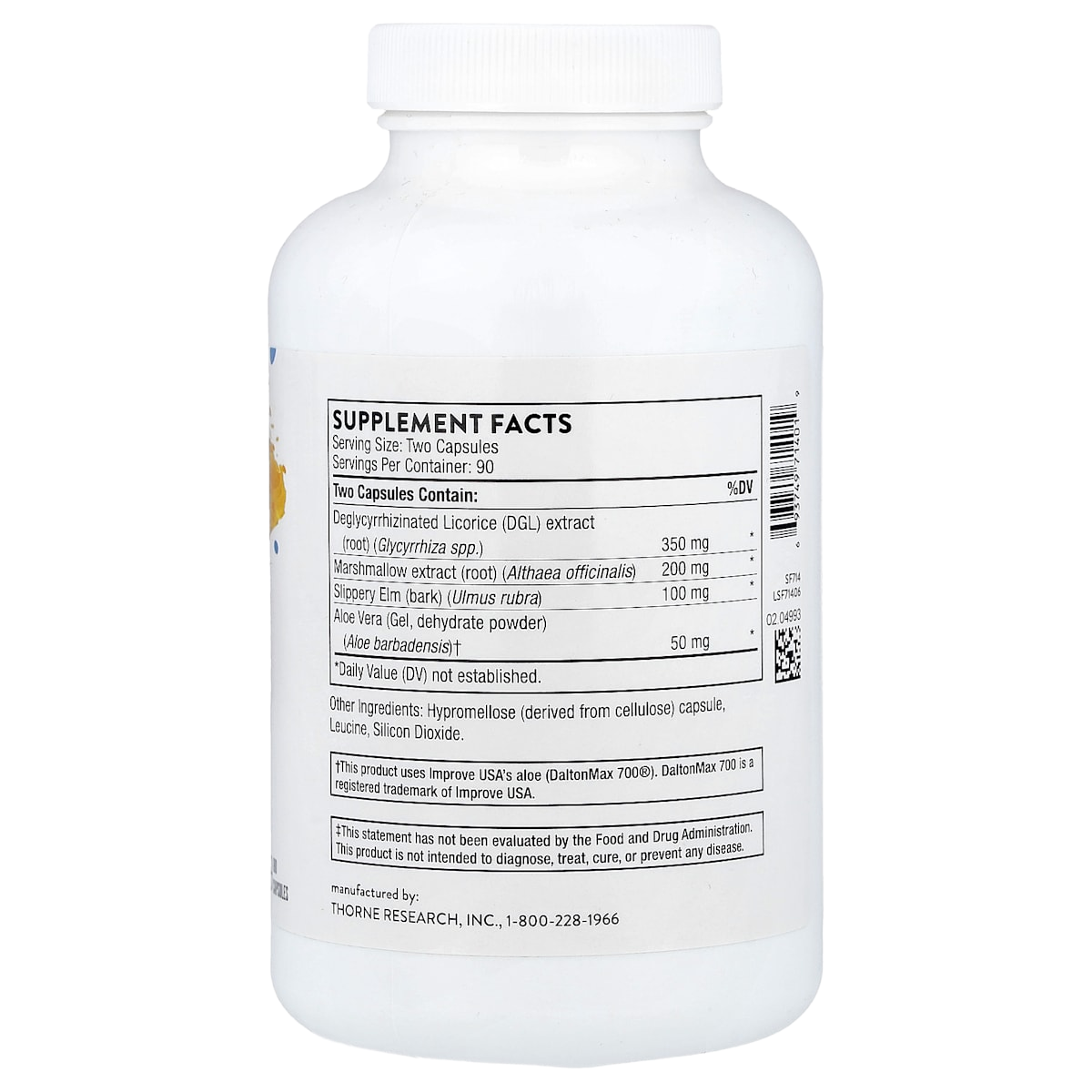 Supplement facts panel
