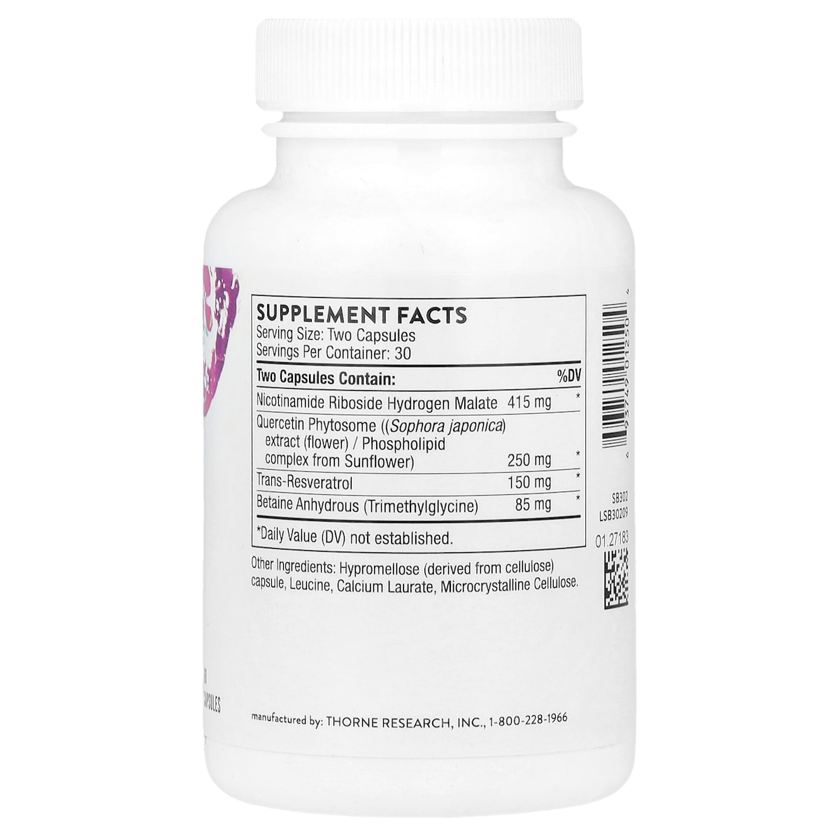 Supplement facts panel
