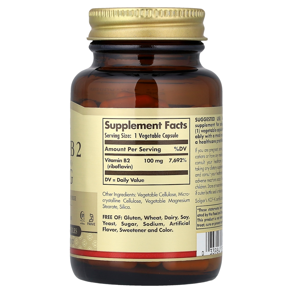 Supplement facts panel