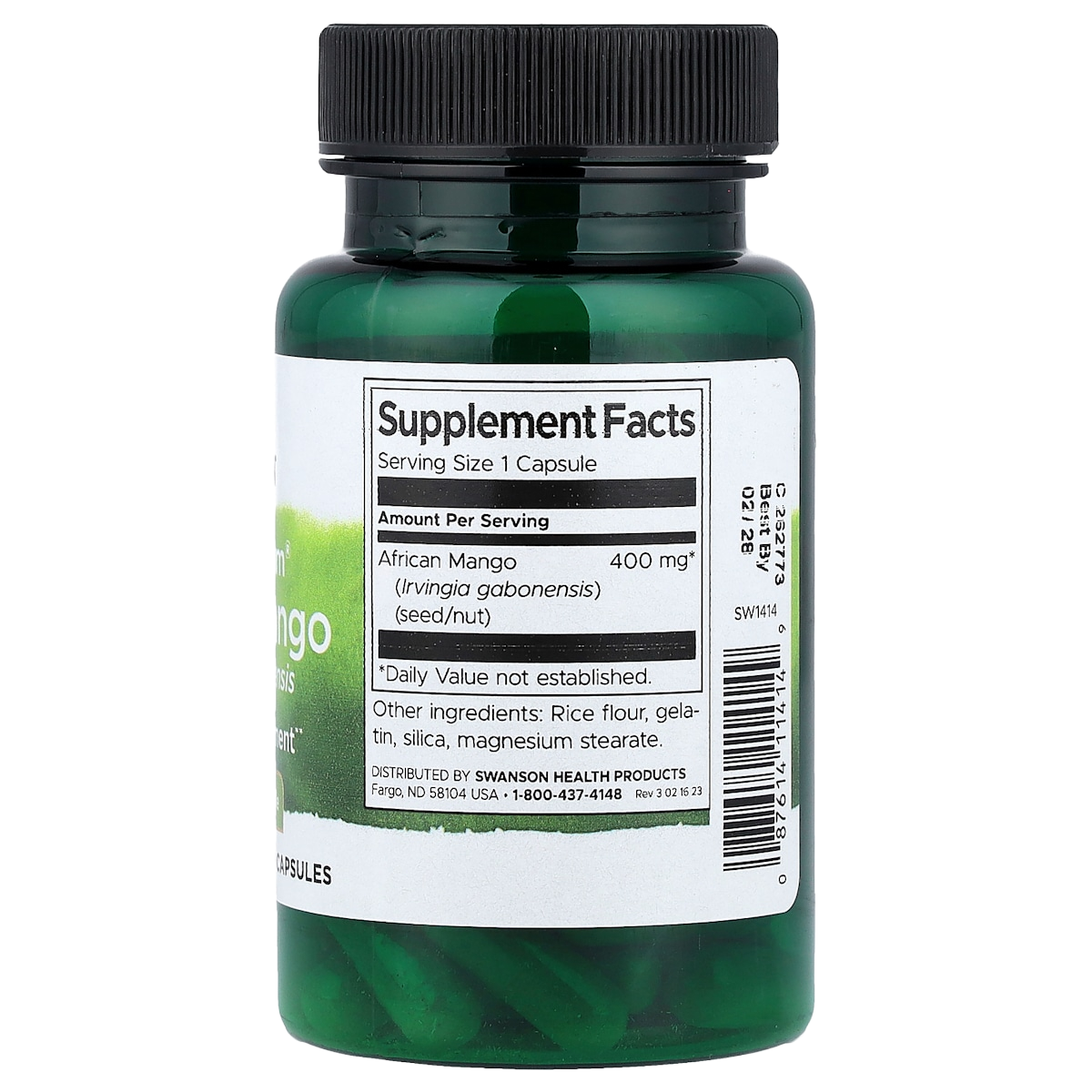 Supplement facts panel