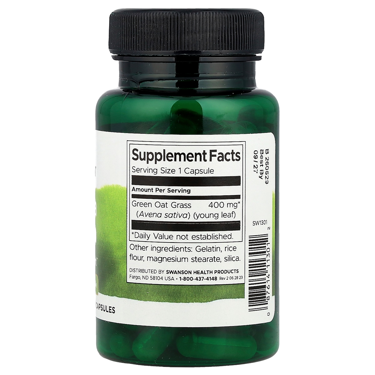 Supplement facts panel