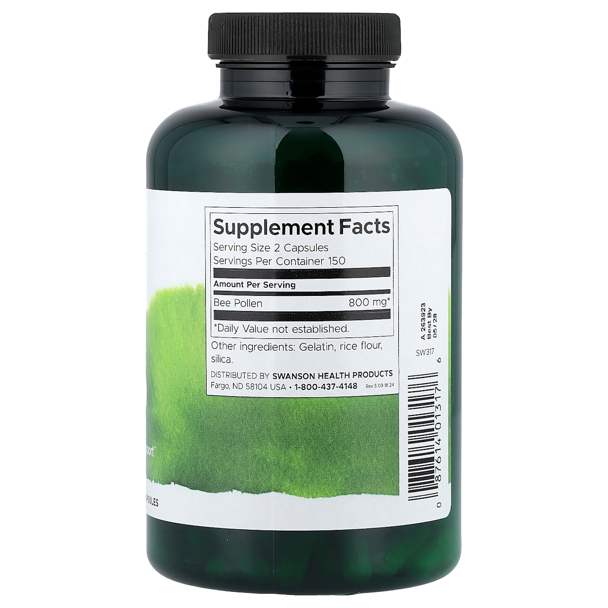 Supplement facts panel