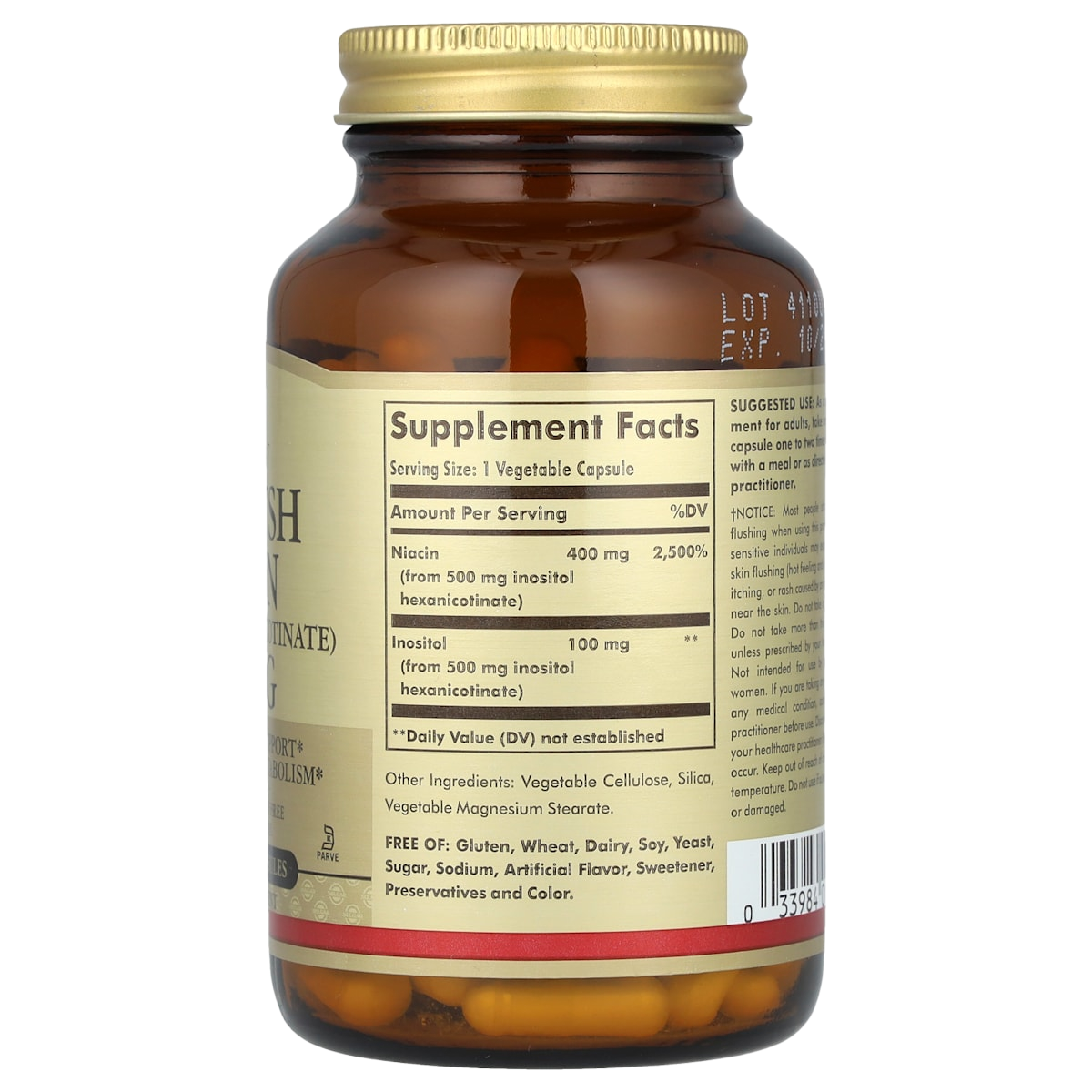 Supplement facts panel
