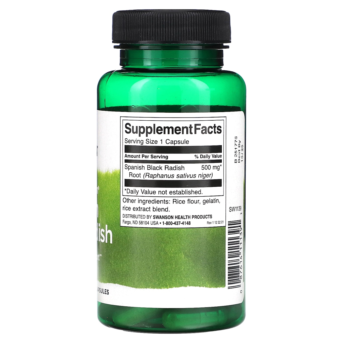 Supplement facts panel