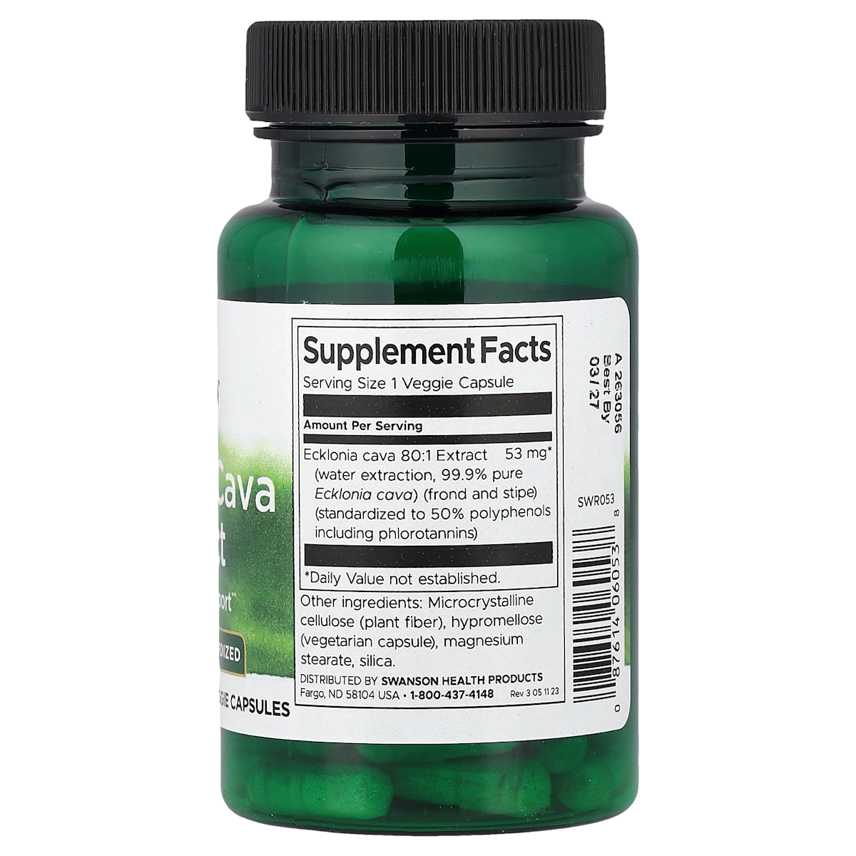 Supplement facts panel