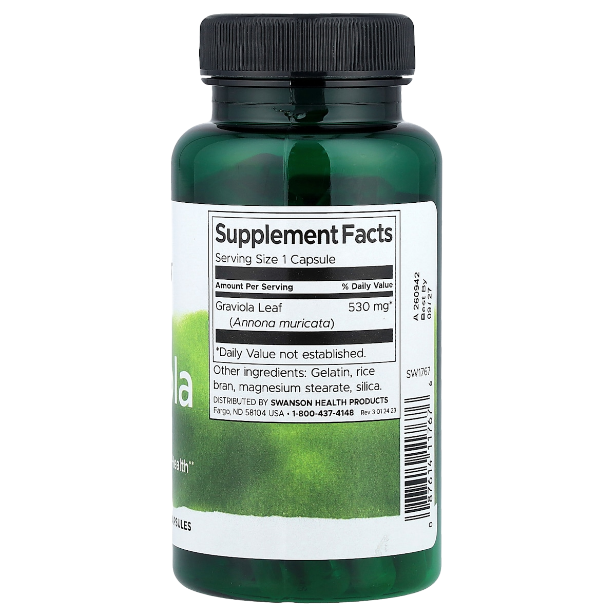 Supplement facts panel