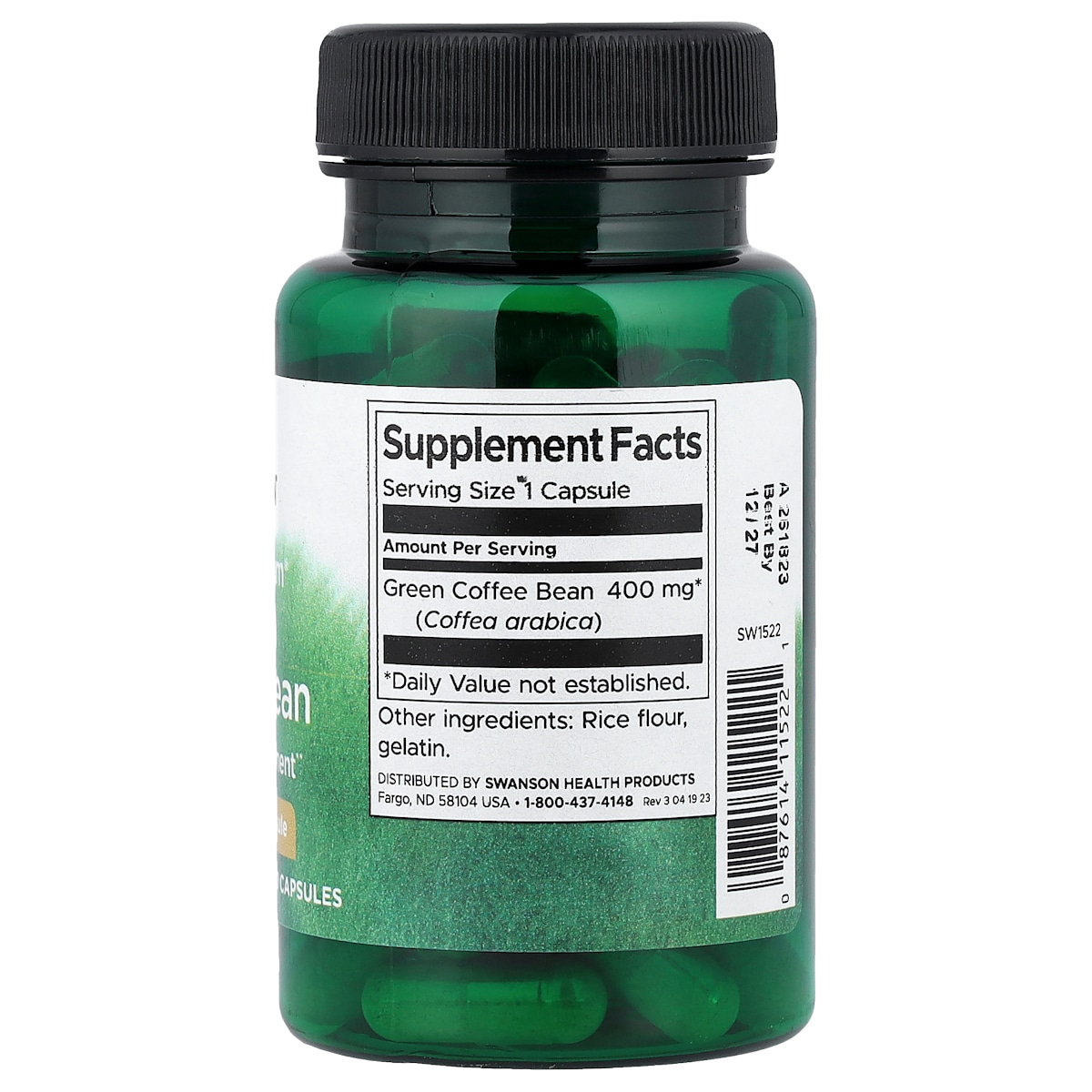 Supplement facts panel