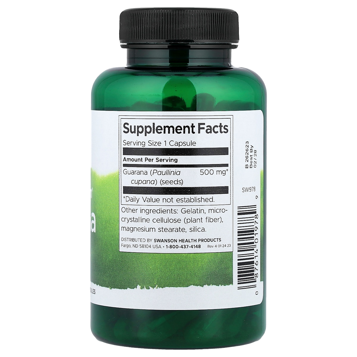 Supplement facts panel