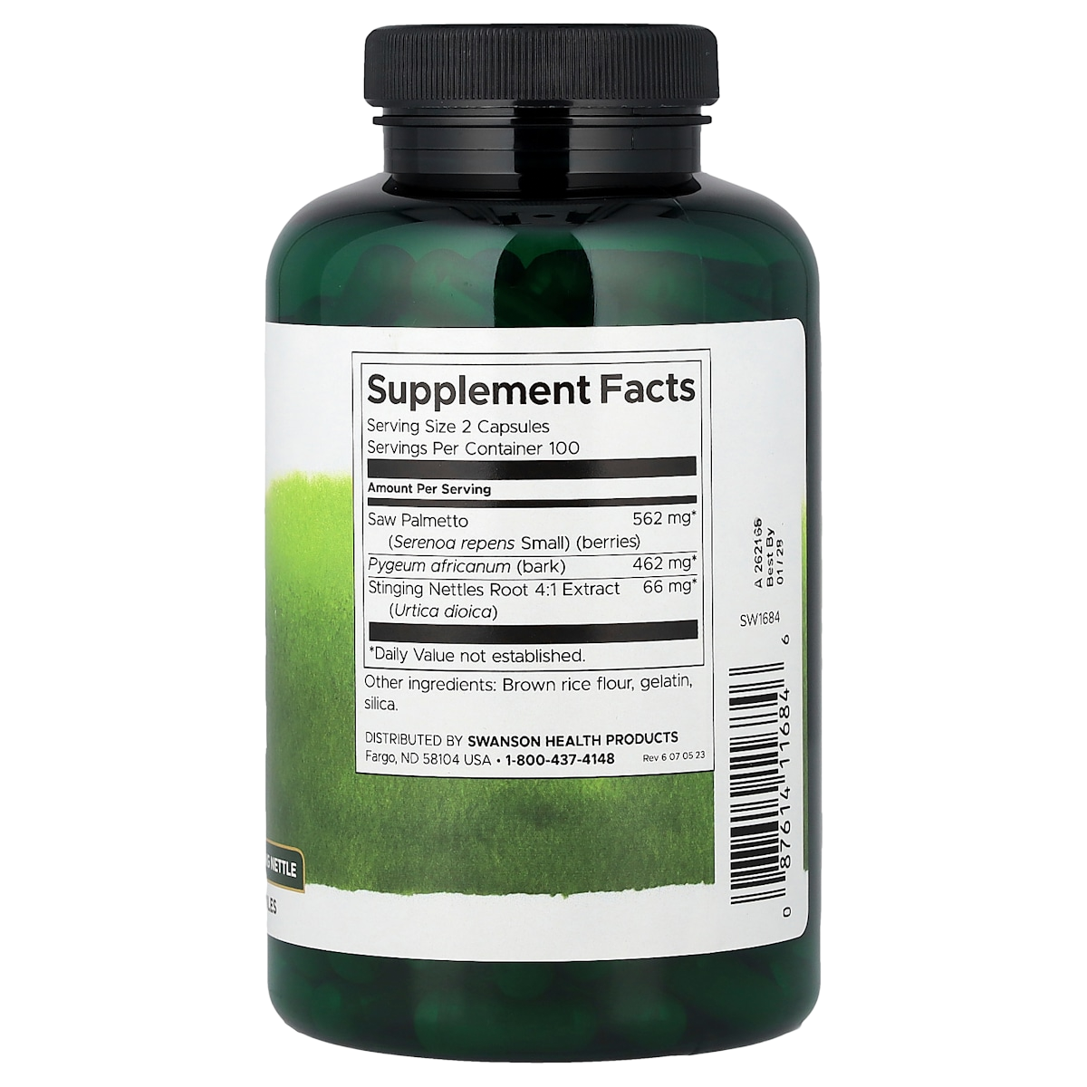 Supplement facts panel