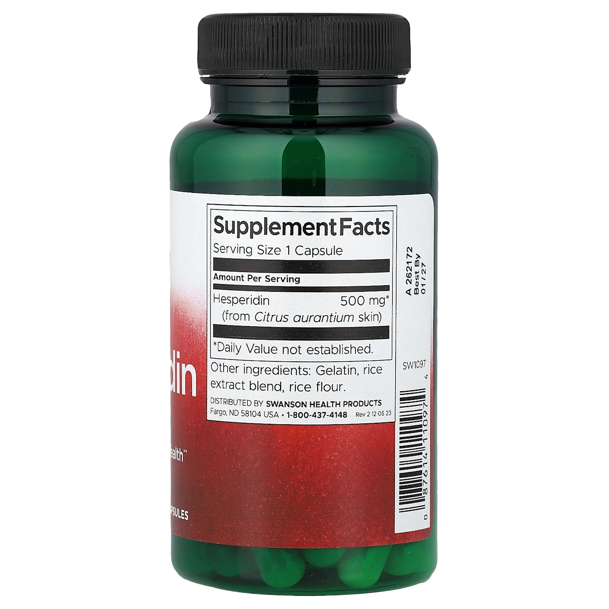 Supplement facts panel