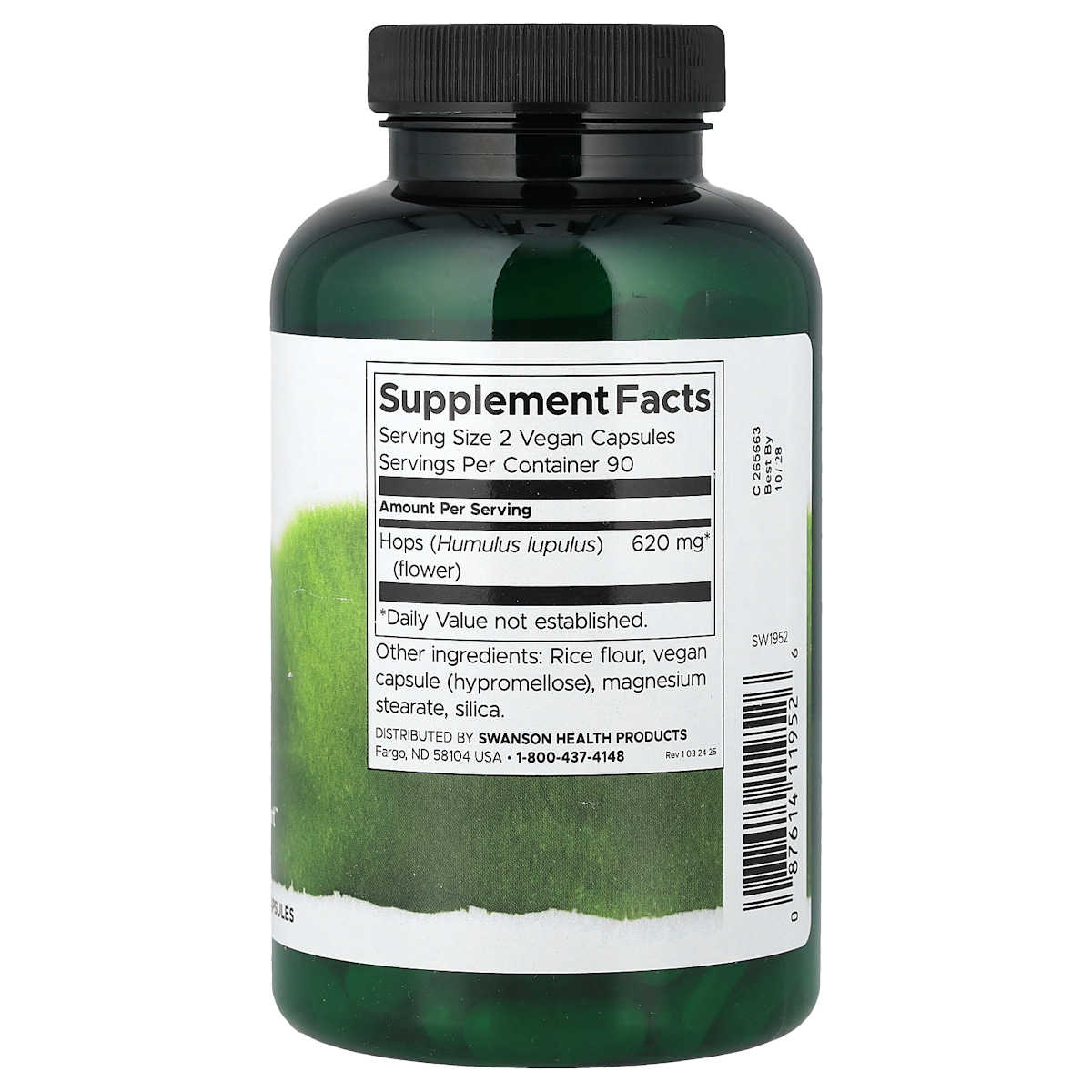 Supplement facts panel
