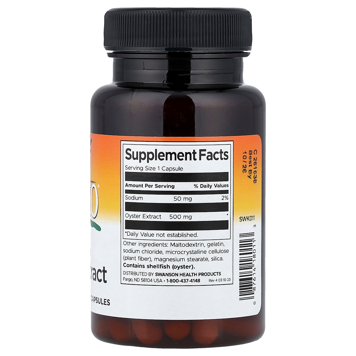 Supplement facts panel
