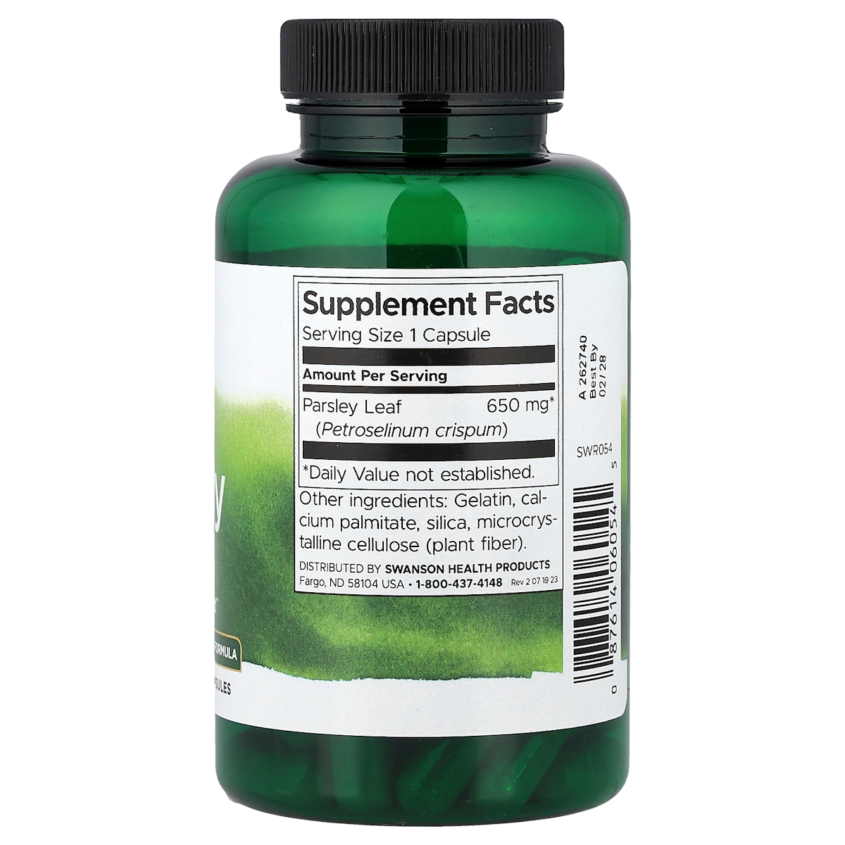 Supplement facts panel