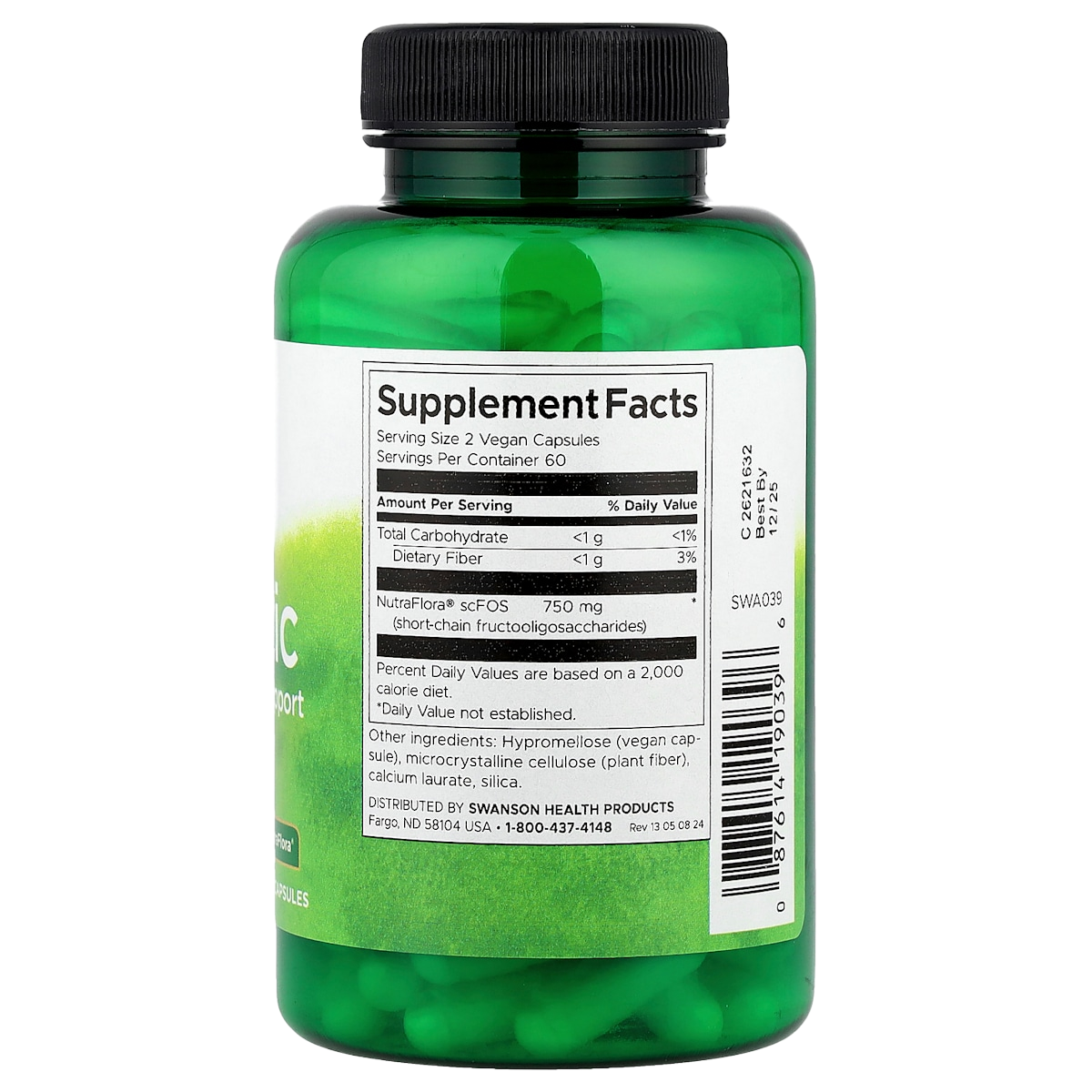 Supplement facts panel